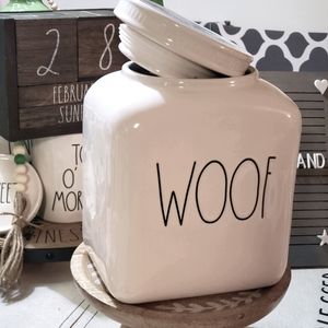 Rae Dunn "Woof" Canister